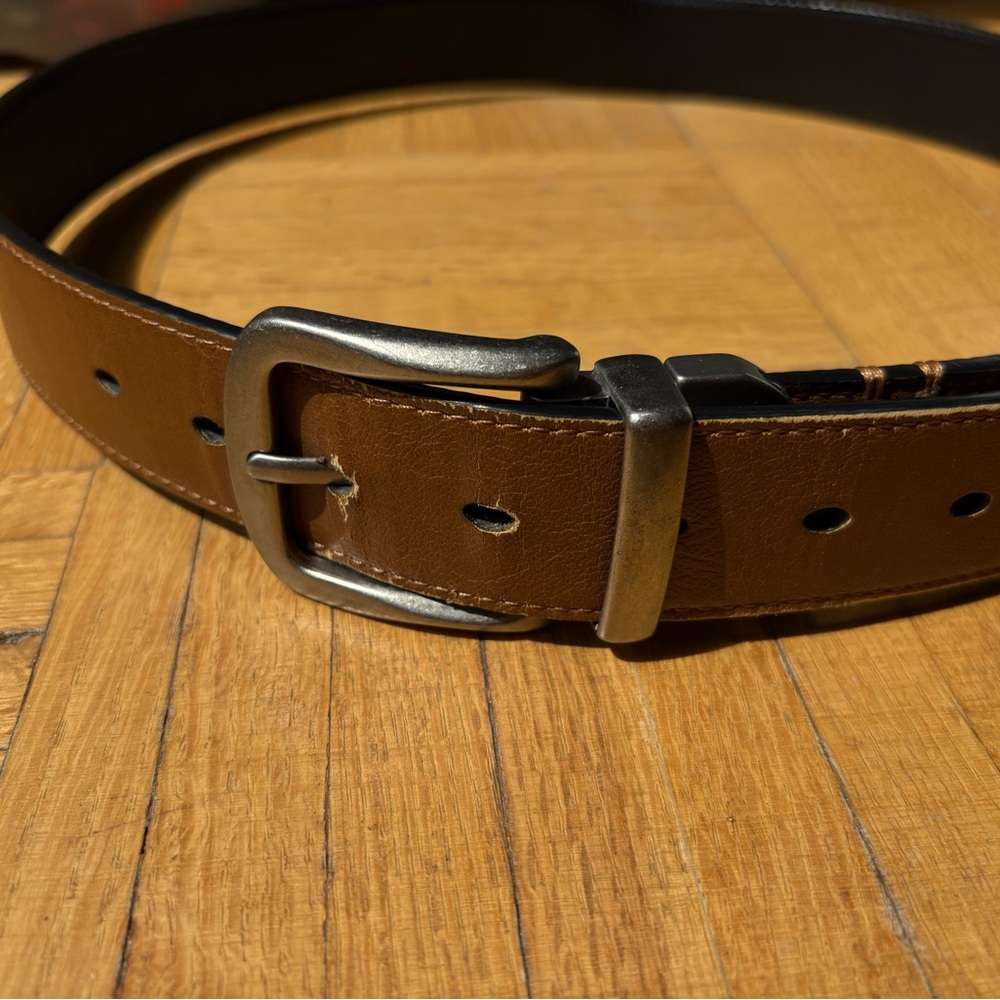 Levi's Brown Leather Reversible Belt
